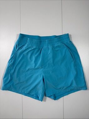 lululemon athletica Men's Athletic Shorts in Teal Blue with liner